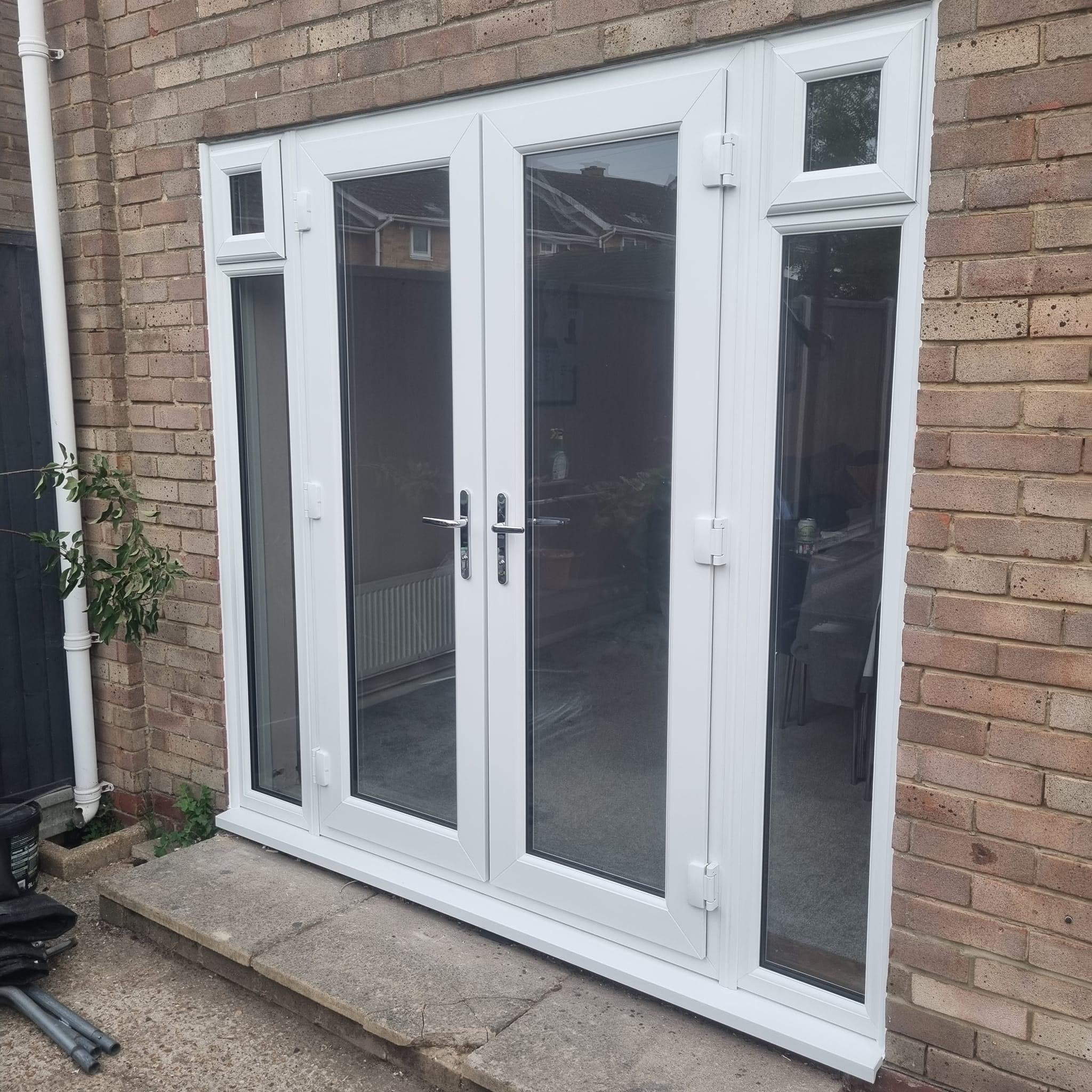 House extension with patio doors